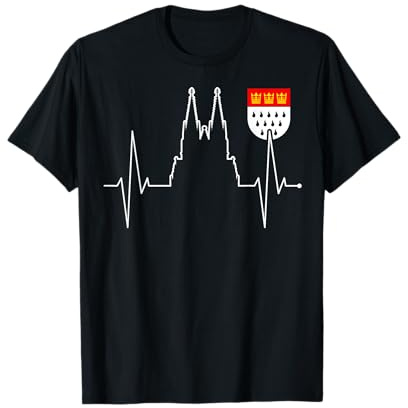 Kölle Alaaf Karneval Faschingumzug - Dom Herzschlag Puls T-Shirt