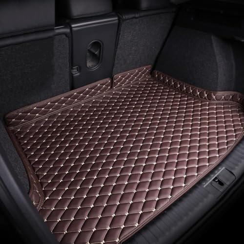 Auto kofferraummatte für VW Golf 7 Variant,Kofferraum schutzmatte,Kofferraum Cargo schutzmatte,rutschfest kratzfestem Leder kofferraummatte,Bro-wn