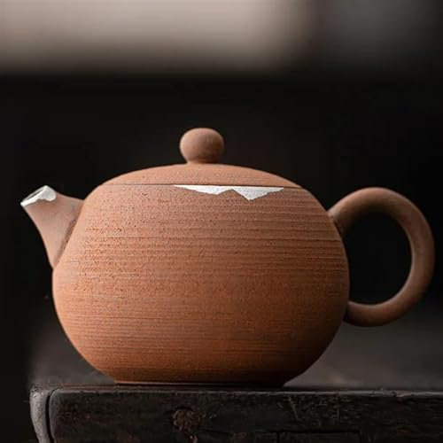 Teekannen und Kaffeegeschirr Reise-Teeset 150 Ml Haushalts-Teekessel Mit Filter Teezubehör Alte Steinschlamm-Teekanne Eleganter Topf Aus Vergoldetem Silber Teeservice