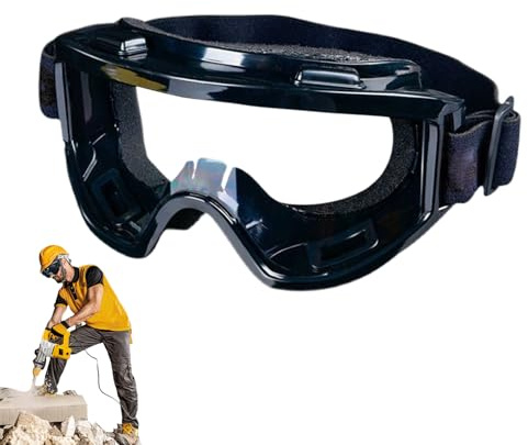 Gafas de trabajo | Gafas de seguridad antivaho - Protección ocular transparente antivaho a prueba de polvo, accesorios para construcción, trabajo, conducción en interiores