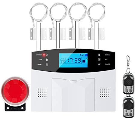 Système de sécurité Domestique, Système d'alarme de sécurité Anti-cambriolage Domestique GSM Filaire et sans Fil M2B, Prise en Charge de la Langue Anglaise G2B(G2BB)