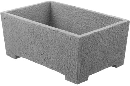 CLISPEED Eleganter Rechteckiger für Sukkulenten Kakteen und Bonsai Bäume für Dekoration Drinnen und Draußen Fensterbänke und Tische
