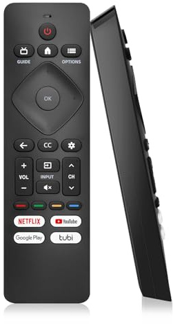 NEW Universal Replacement for Philips-Smart-TV-Remote-Control, for Philips Android/Google 4K TV (No Voice Function)