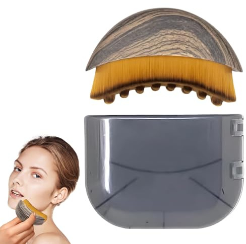 Lymphatic Contour Brosse pour le visage, drainage lymphatique, drainage lymphatique, massage ergonomique, brosse sèche pour le visage, le menton et la sculpture du visage