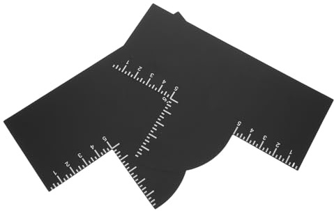 FOMIYES Strumento per Modellare Barba e Attaccatura dei Chioma in Plastica Riutilizzabile Scheda di Miglioramento per Barbieri con Misure Set da 2 Pezzi Ergonomico per Uso Professionale