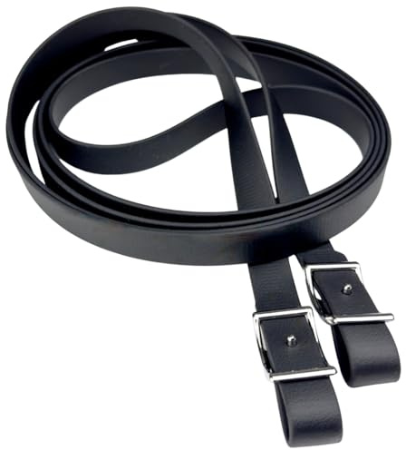 ZAVVIT BioThane Zügel geschlossen – Reitzügel 16mm oder 19mm – 2,82m lang - 4 Farben - wasserfest & pflegeleicht – mit Conway-Schnallen – optional mit Snaps