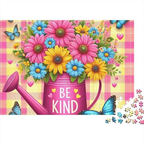 Puzzles Kindness Flower Pot 1000 Piece Jigsaw Educational Games Decoration Puzzle Gifts for Men for Kids And Adults 52x38cm/1000pcs