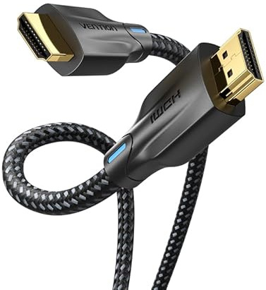 VENTION Cable HDMI 2.1 8K 60Hz 4K 240Hz 165Hz 144Hz 120Hz 48Gbit/s High Speed, cable HDMI 2.1 Ultra HD eARC HDR 10+ HDCP Dolby Vision VRR compatible con Mac mini M4/PS5/Xbox Series X/Laptop (1,5 m)