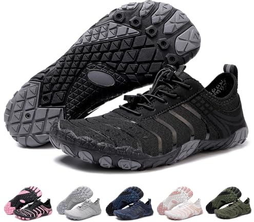 Barefoot Shoes Quick Dry Aqua Shoes Water Shoes Men Women Summer Beach Shoes Toe Protection Non Slip Swimming Shoes Lightweight Stylish River Shoes