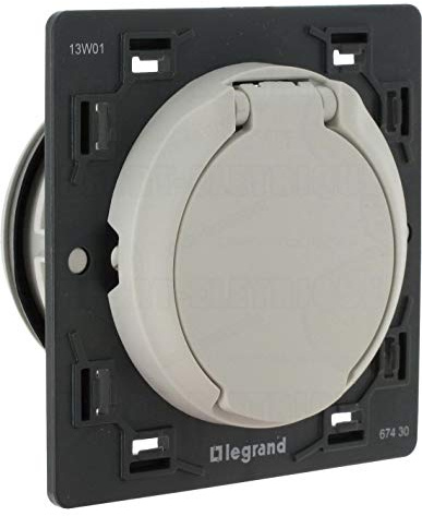 Legrand 067430 Prise D'aspiration Centralisée Céliane sans Contact Livrée avec Enjoliveur, Blanc