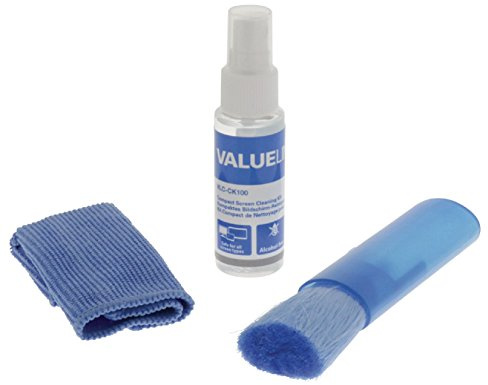 valueline 3 in 1 Screen Cleaner Kit with 35ml Liquid Cloth and Brush