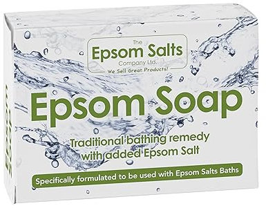Epsom Soap Bar - Exfoliating Soap with Epsom Salt - Moisturizing and Soothing for Skin Ideal for Relaxation - Specifically formulated to be Used with Epsom Salts Baths