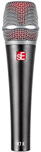 SE ELECTRONICS V7 X Dynamic Instrument Microphone for Live Performances & Instrument Recording in The Studio - Dynamic Microphone with Supercardioid Aluminum Voice Coil for Huge Gain Before Feedback