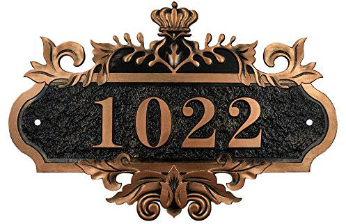 Aspire Customized Türschild Dekoschild, Home Adressschild, Haus Hotel Office Nummernschild, Klingelschild selbstklebend, Hochwertiges Namensschild Hausnummer Numbers oder Buchstaben
