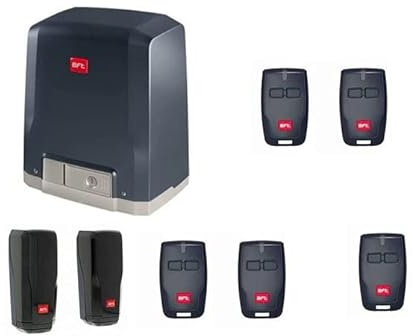 BFT DEIMOS KIT (DEIMOS AC A600 motor mit integrierter Steuereinheit + 5 X RCB02 sender + DESME A15 lichtschrankenpaar) zur Schiebetore bis 600 kg