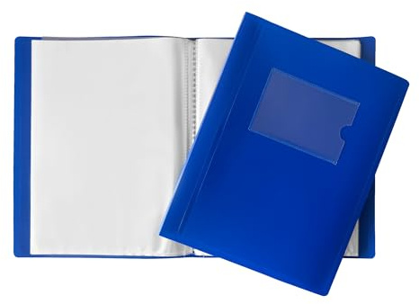 Sichtbuch, A5, flexibler Einband, 100 Hüllen, Blau
