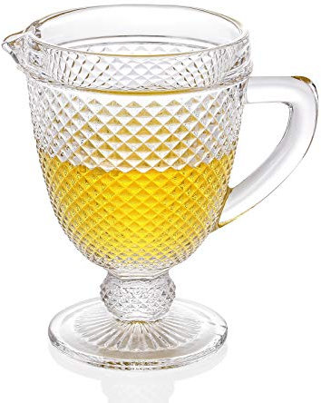 G Chroma Glaskrug, 100 ml, Carefe Jar Krug Wasserflasche Nachttisch-Trinkgeschirr für Erfrischungen, Eistetränke, Tee, Limo, Saft, Cola, Bier, perfekt für Dinnerpartys, Bars & Restaurants