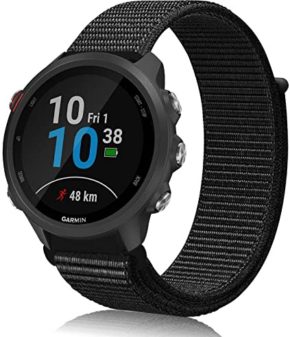 Th-some 20mm Armband für Garmin Vivoactive 3, Einstellbares Nylon Ersatz Armband für Garmin Vivoactive 3 Music/Vivomove HR/Forerunner 245/Forerunner 245 Music/Forerunner 645/Forerunner 645 Music