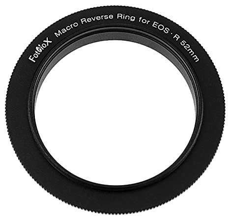 Fotodiox Macro Reverse Ring Compatible with 52mm Filter Thread to Canon RF-Mount Cameras - For Reverse Mounting Lenses