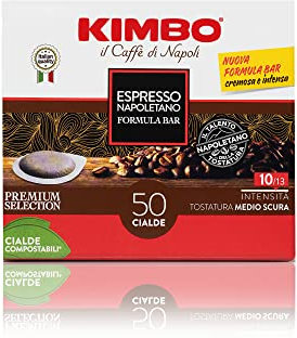 300 Cialde Kimbo Espresso Napoletano ESE | 3 Confezioni da 100 | Filtro Carta Compostabile | Tostatura Medio Scura | Intensità 10/13