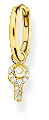 Thomas Sabo Einzel Creole mit Schlüssel Anhänger 925 Sterling Silber CR701