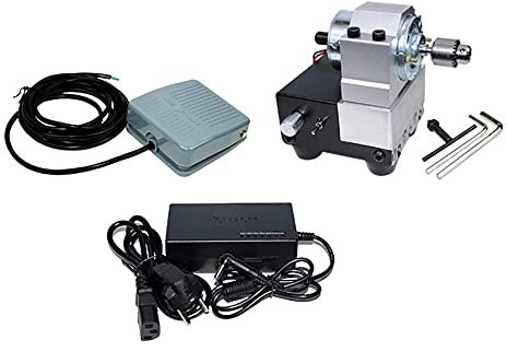 Toplionace AC 100-240V DIY Canne à Pêche Flotteur Perceuse Électrique, Aimant Permanent DC 24V 4000-8000RPM Arbre Conique Plage de Serrage 0.3-4mm Outil de Meulage
