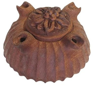 Coppa dell'amicizia a 4 becchi rustica media Mogano diam.14 per preparare il caffè alla valdostana