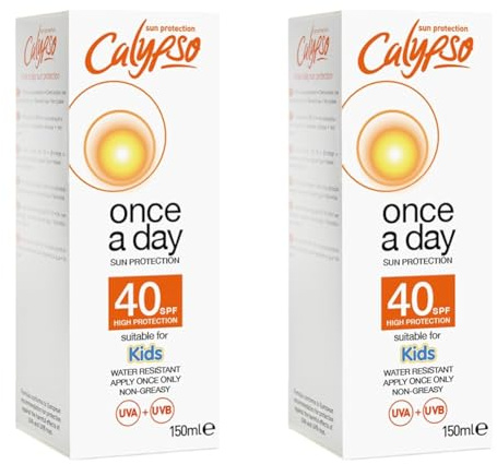 Calypso Once a Day Sun Protection Lotion with SPF 40 (Pack of 2)