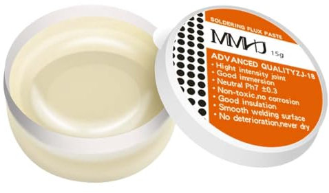 JTKREW 2 Stück Solder Paste,Lötflussmittel,Soldering Flux,Lötpaste,Lötfett,Flussmittel Löten,Lötfett Flussmittel,für Gold,Kupfer,Eisen,Zinn,Instrumente,Mechaniker (15g*2)