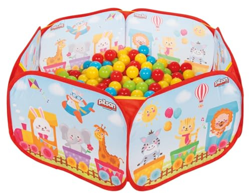 Lemodo Faltbares Bällebad inklusiver 200 bunter Bälle, Kinderbällebad faltbar mit Zubehör, Pop-up Spielzelt