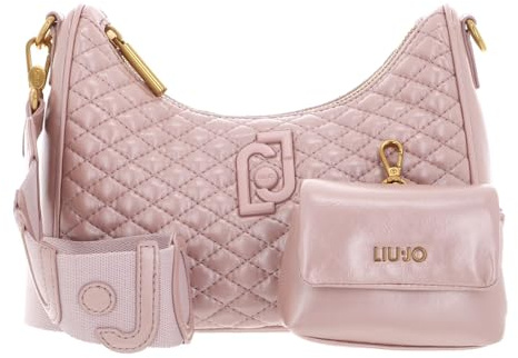 Liu Jo Borsa a tracolla mezzaluna comoda, pratica realizzata con stampa lucida matelassè. Dispone di uno scomparto principale con chiusura zip, tasche interne di cui una con zip. Presenta un taschino