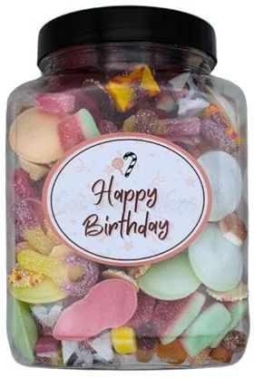 Happy Birthday Sweet Jar Gift Sherbet Lemons