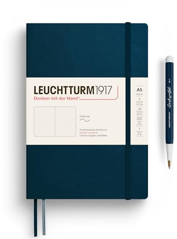 LEUCHTTURM1917 Notizbuch A5 Softcover, dotted, 123 nummerierte Seiten