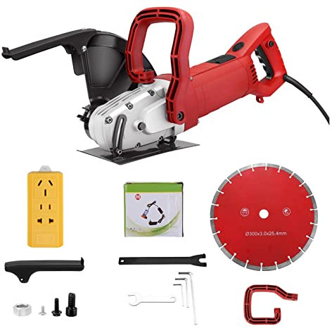 UE nous Machine à rainures de coupe de mur de mur électrique 5800W 4300RPM 110mm Ciment Machine de découpage La transmission à engrenages est stable
