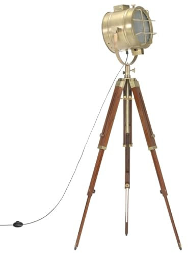 Tidyard Lampadaire à trépied Bois de manguier Massif 165 cm