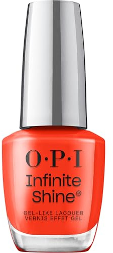OPI Infinite Shine Collezione Fall What's your Mani-tude? - Mini Plaid Flirt, Smalto per unghie Rosso - Effetto Gel e Lunga Durata - con Tecnologia Pre-Cured Gel e Pennello OPI Pro-Wide (15ml).