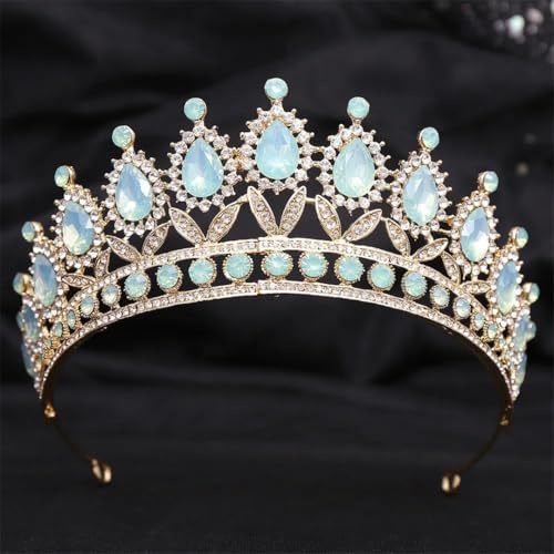 Women's Wedding Crown Headdress Crystal Bridal Tiara Rhinestone Diadem Wedding Hair Jewelry