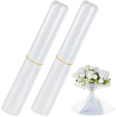 BENECREAT 100 Stück Durchsichtige Blumentüte 30x40cm Großer Wasserhaltender Beutel Für Blumensträuße – Floristenbedarf Zum Verpacken von Blumen Einzelhandel Anordnung