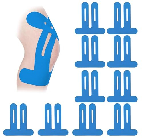 Cinta Kinesiologica, 10PCS Cinta Kinesiologica Deportiva, Impermeable | Elástica Y Transpirable; Ideal Para Rodillas, Hombros, Tobillos Y Muñecas (Azul)