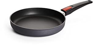 Woll – Diamond Lite Flachpfanne Ø 24 cm mit abnehmbarem Stiel – Antihaftpfanne aus Aluminiumguss, backofenfest & spülmaschinengeeignet – Pfanne Induktion – Induktionspfanne – Bratpfanne