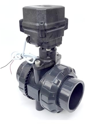 alfa-pool Motorkugelhahn PVC 2 Wege 230V 50mm automatische Rückführung stromlos geöffnet