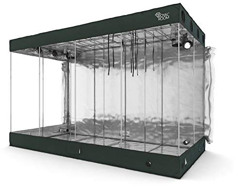RoyalRoom® - Growzelt 400x200x250 cm - Indoor Gewächshaus - Starker Bezug, Waschbar, Lichtdicht - Rohrstärke 19 mm, Robuster Reißverschluss - Growbox, Grow Tent, Grow Zelt, Grow Box, Pflanzzelt C400H