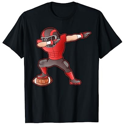 American Football Lustige Geschenke Dab Champion Football T-Shirt