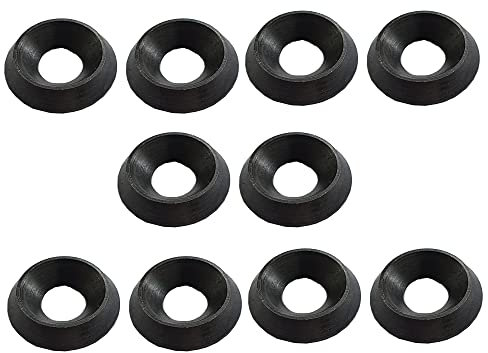 Solide schwarze Senkkopf-Unterlegscheiben Edelstahlbecher (10, M8)