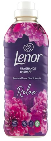 Lenor Weichspüler 40 Waschgänge Amethyst Rosa und Moschus-Noten, bietet langanhaltende Frische für ein frisches Bett bis zu 1 Woche