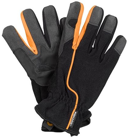 Fiskars Mehrfarbige Schutzhandschuhe, Kurz, Ohne Daumen, Offene Handschuhe, Gartenarbeit, Wegwerfbar