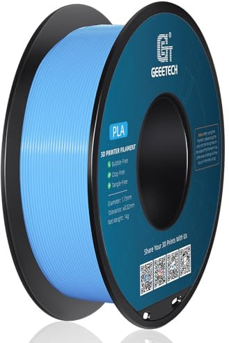 Geeetech Upgrade PLA Filament 1,75 mm, 3D Drucker PLA Filament,1 kg pro Spule, 1 Spulen,Water Blau