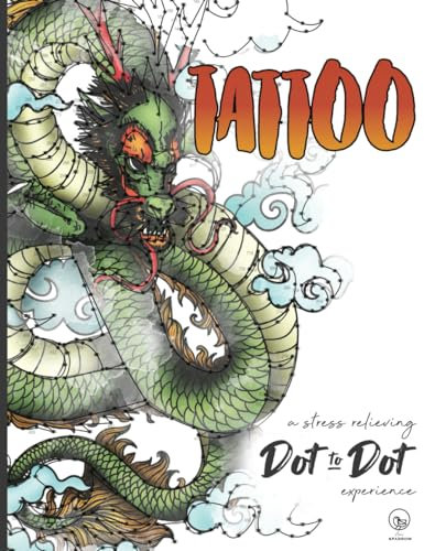 Tattoo - A stress-relieving Dot to Dot experience: Extreme Dot to Dot Puzzles Books for Adults - Anni Sparrow presents Challenges to Complete and Color