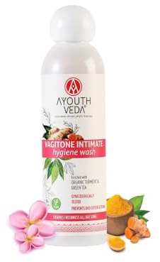 Ayouthveda Vegan Intimate Wash for Women, 180 ml - Anti-Infection Feminine Hygiene, Natural pH Balance