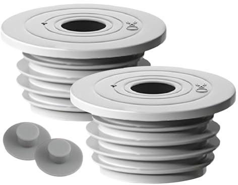 Nuyhadds Lot de 2 bouchons de vidange de sol en silicone pour tuyau d'évacuation des eaux usées - Joint d'étanchéité pour tuyau de cuisine et buanderie, salle de bain